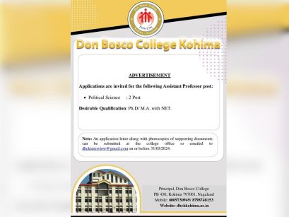 don bosco college kohima ads