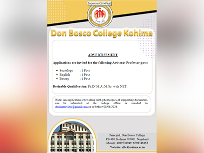 don bosco college kohima ads